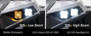 Polaris RZR XP Light Mounting Bracket Kit - Front - Diode Dynamics - SS3 LED Pods - `14-`23